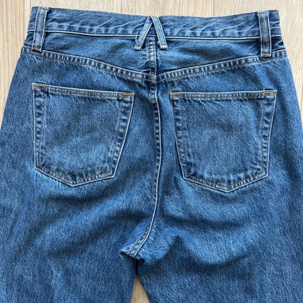 SLVRLAKE London Jeans 28 Born to Run High Rise Straight Leg Premium Denim USA - Picture 9 of 14